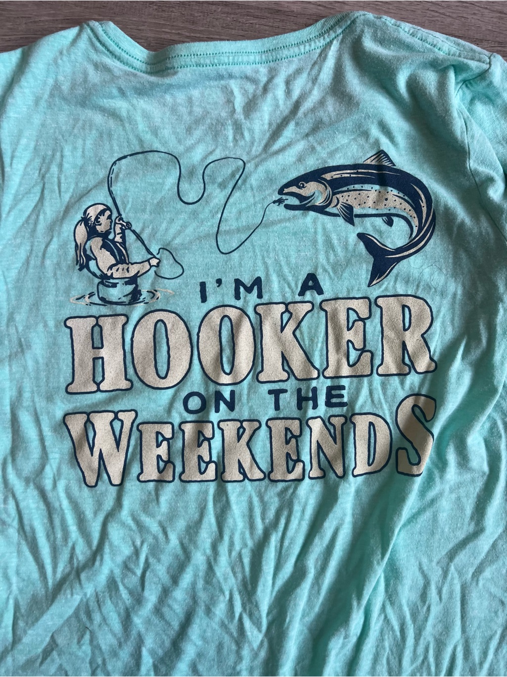 Blue 84 Mint Green Soft Tee With White Logo
